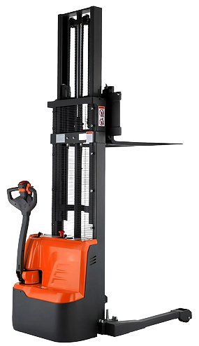Tory Carrier ESS22RE-19-130 Fully Powered Electric Stacker with Straddle Legs 2640 lbs. Capacity 118