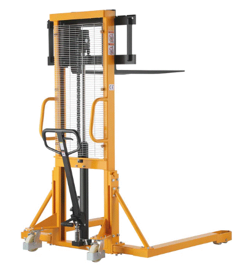 Apollolift A-3005 63" Lifting Height 2200 lbs. Capacity Manual Straddle Stacker New