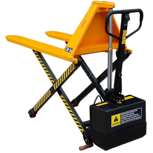 Wesco 272937 Steel Telescoping Electric High Lift Pallet Truck  45" X 21" Forks 3000 lb. Capacity New