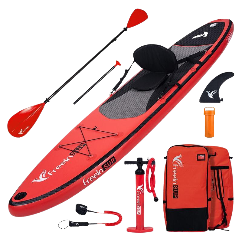 Freein 10' 6" Inflatable Kayak Package Dual Action Pump Camera Mount Red New