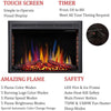 RW Flame 939A 750W-1500W 39 Inch Recessed Freestanding Electric Fireplace Insert With Remote Black New
