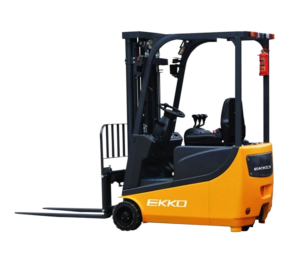 Ekko EK13A 3 Wheel Electric Forklift 138" Lift 3300 lbs. Capacity New