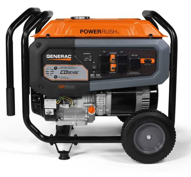 Generac 7670 GP6500 6500W/8125W Gas Generator w/Cord New