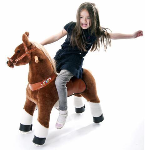 PonyCycle x Vroom Rider VR-N3151 Ride-on Dark Brown Horse For for 3-5 Year Olds New