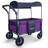 WonderFold Baby W1 Multi-Function Folding Double Stroller Wagon with Removable Canopy Cobalt Violet New
