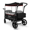 WonderFold Baby X2 Push/Pull 2-Passenger Double Stroller Wagon Black New
