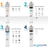 Aquasure AS-PR100E Premier Elite 100 GPD Reverse Osmosis Water Filtration System With Electric Boosting Pump New