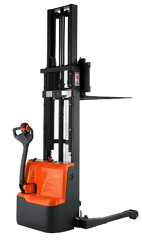 Tory Carrier ESS26RE-19-98 Fully Powered Electric Stacker with Straddle Legs 2640 lbs. Capacity 98" Lifting Height New