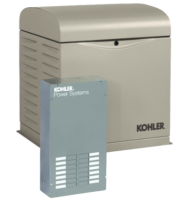 Kohler 10RESVL-100LC12 10KW Standby Generator with 100 Amp Automatic Transfer Switch and OnCue Plus New