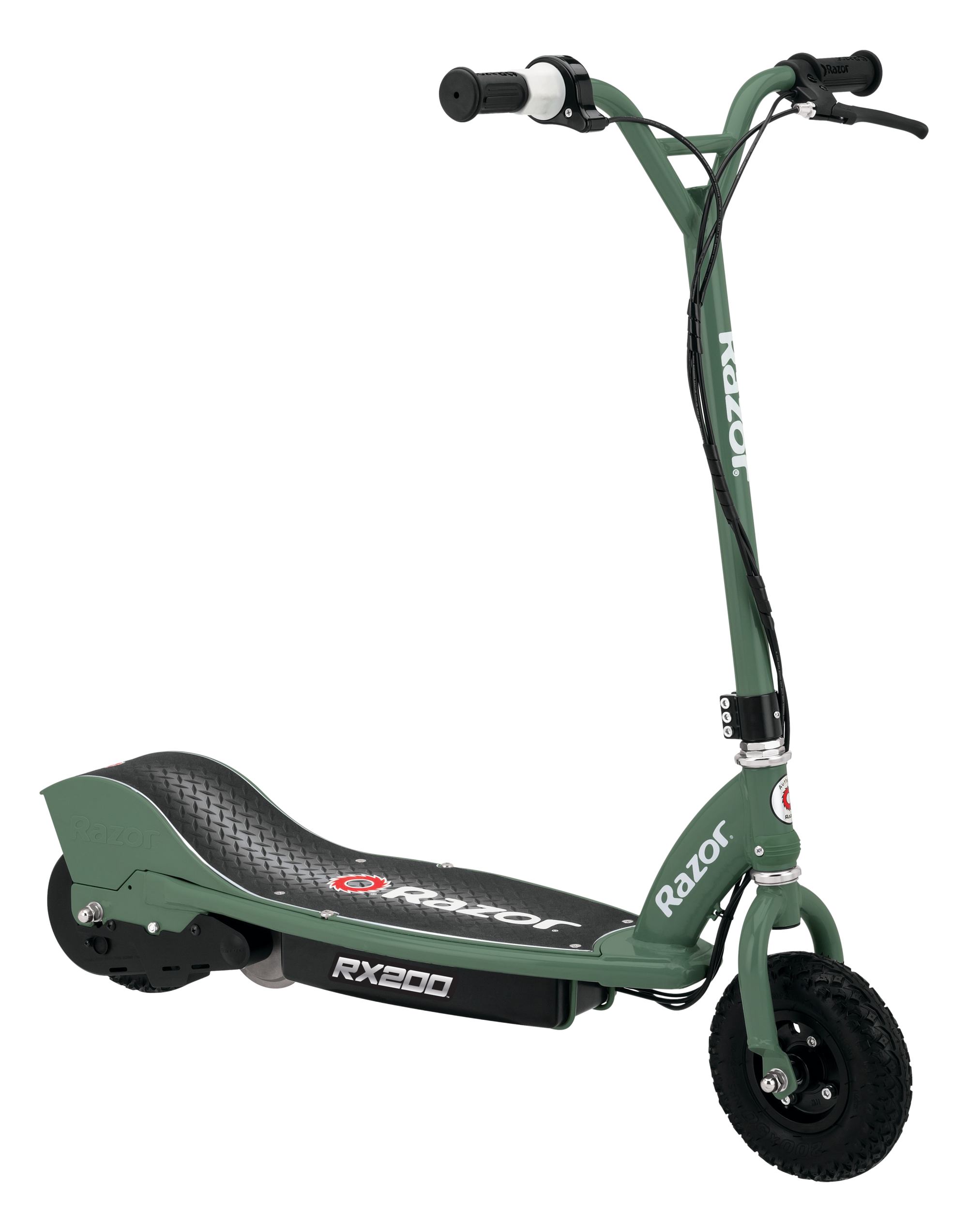 Razor RX200 Up to 8 Mile Range 12 MPH Heavy Duty Off Road Tires Electric Scooter Green New