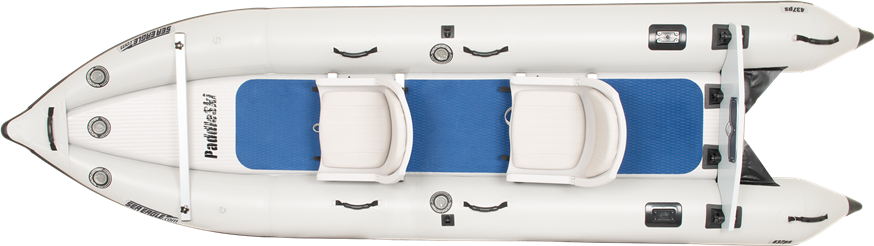 Sea Eagle 437PSK_ST PaddleSki Inflatable Catamaran Boat Solo Start-up Package New