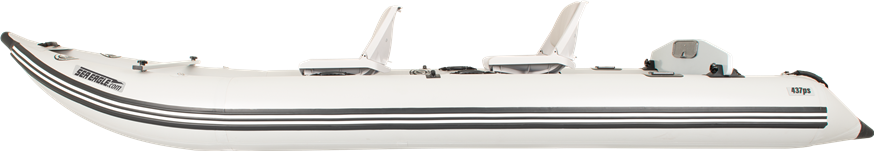 Sea Eagle 437PSK_ST PaddleSki Inflatable Catamaran Boat Solo Start-up Package New