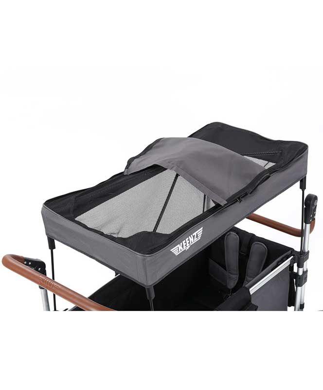 Keenz 7s 5-Point Harness Light Weight Stroller Wagon with Canopy Black New