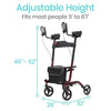 Vive Health MOB1033RED Upright Walker Red New