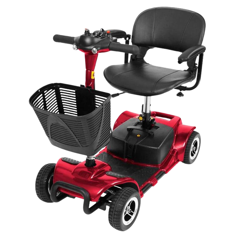 Vive Health MOB1027 4-Wheel Swivel Seat Mobility Scooter Red New