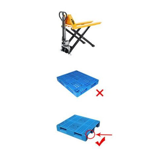 Apollolift A-1014 Fork Lift Pallet Jack 2200 lbs. 45" x 21" Fork 3.3'' lowered 31.5'' Raised New