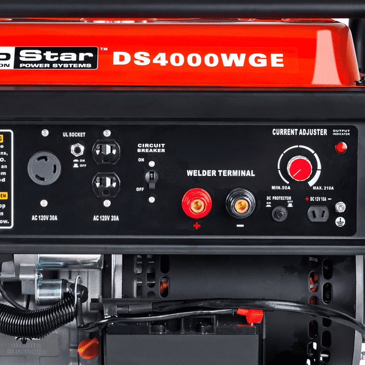 DuroStar DS4000WGE 3500W/4000W 210 Amp Electric Start Welding Generator New