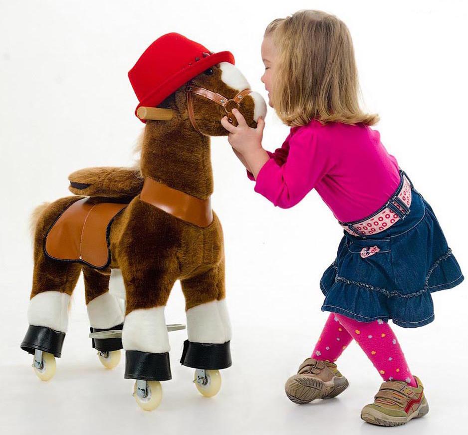 PonyCycle x Vroom Rider VR-N3151 Ride-on Dark Brown Horse For for 3-5 Year Olds New