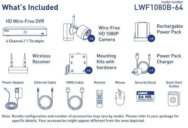 Lorex LWF1080B-6 Wire Free Battery Powered Camera Channel