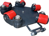Pake Handling Tools PAKRM02 5 Roller Steel Rotating Machine Dolly 8800 lb Capacity New
