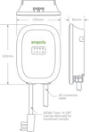 Emporia EMEVSE1UL 48A 24' Cable 22" NEMA 14-50 Energy Smart Electric Vehicle EV Charger New
