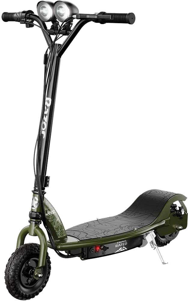 Razor Jeep RX200 12 MPH 8" Tires Electric Scooter Army Green New