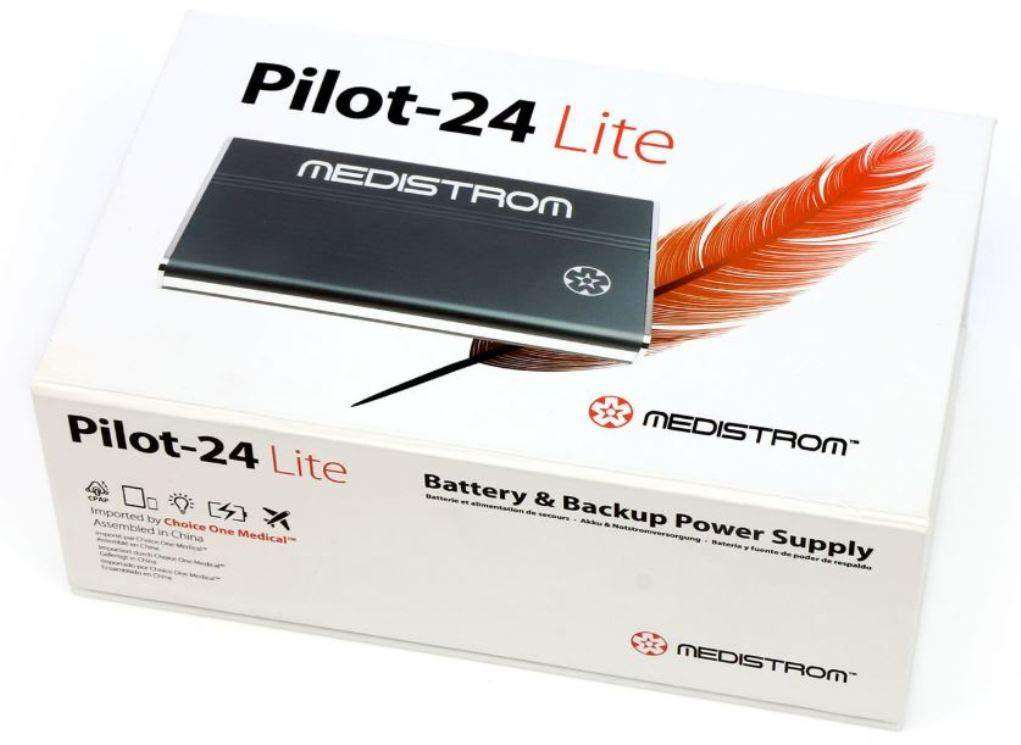 Medistrom P24MPLBP1 Pilot-24 Lite CPAP Battery and Backup Power Supply New