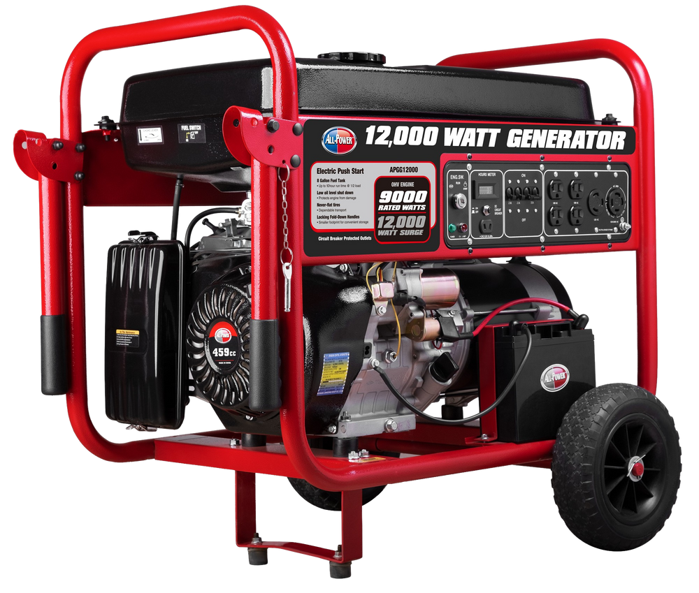 Gentron/All Power America APGG12000C 9000W/12000W Electric Start Gas Generator New