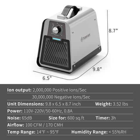 AlorAir 555 Pro Ion Generator Smell Neutralizer New