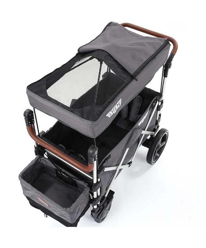 keenz stroller wagon dimensions Keenz 7s 5-Point Harness Light Weight Stroller Wagon with Canopy Black – FactoryPure