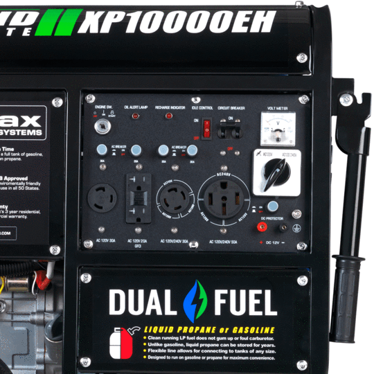DuroMax XP10000EH 8000W/10000W Dual Fuel Electric Start Generator New
