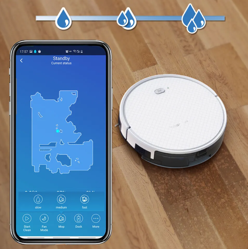 Tesvor X500 Pro Wi-Fi Smart Robot Vacuum and MOP Cleaner New