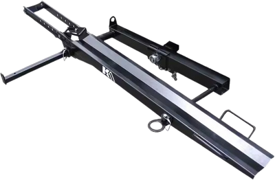 DK2 TMC201 400 lb. Capacity Hitch Mounted Motorcycle Carrier with Adjustable Front Wheel Channel New