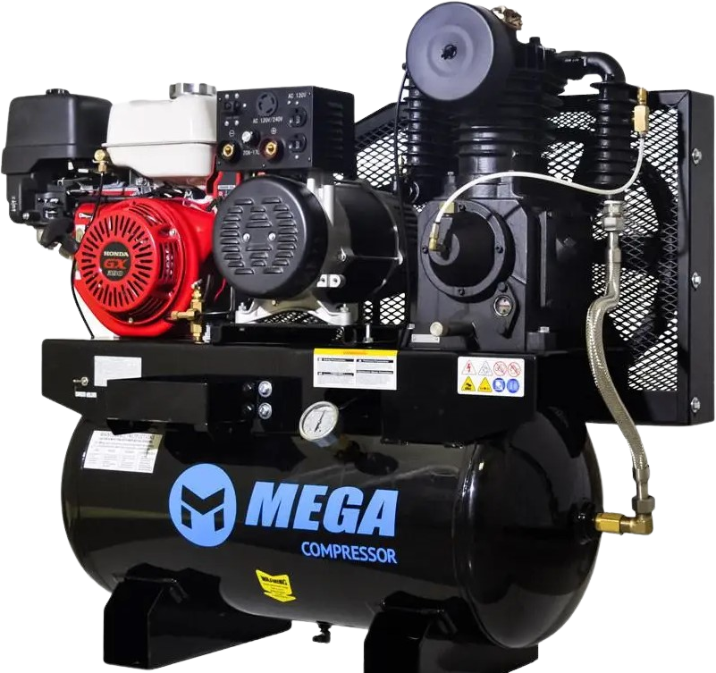 Mega Compressor MP-13030HWG 3-in-1 Air Compressor Welder Generator 30 gallon 13 HP Honda Electric Start New