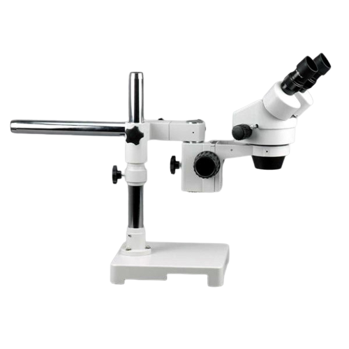 Amscope SM-3B-FRL 7X - 45X Stereo Zoom Boom Microscope Plus Ring Light New