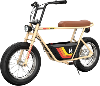 Razor Rambler 16 with Retro Style Up To 45 Minute Run Time 15.5 MPH Electric Mini Bike New