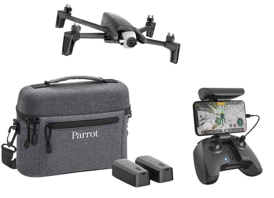 Parrot PF728020 ANAFI Drone Extended Foldable Quadcopter 4K HDR Camera with a 180° Vertical Swivel Camera  Dark Grey New