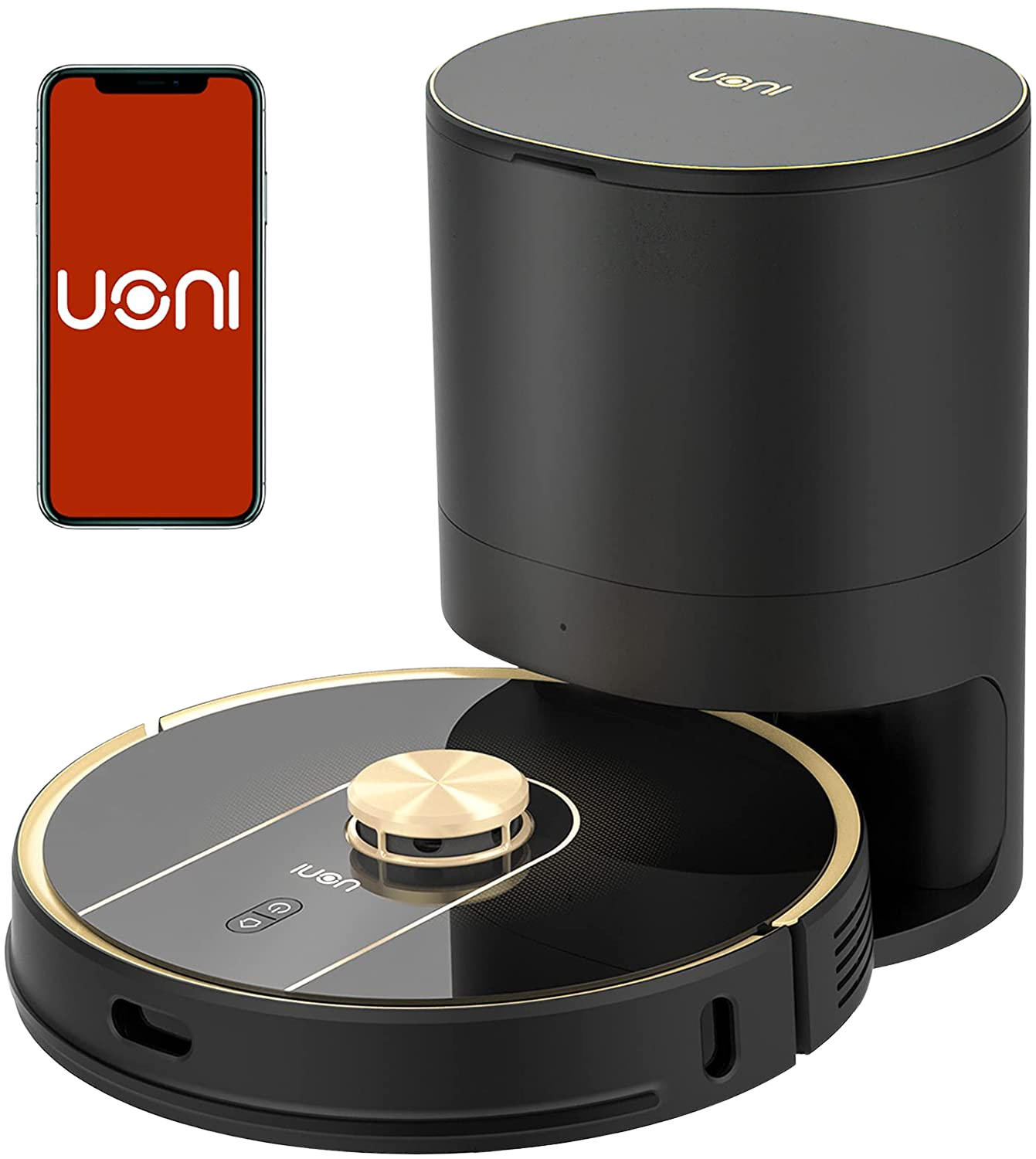 Uoni V980 Plus Robot Vacuum Cleaner with Self-Emptying Dustbin New