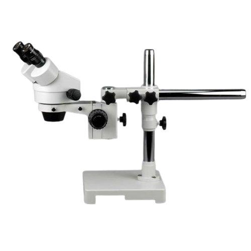 Amscope SM-3B-FRL 7X - 45X Stereo Zoom Boom Microscope Plus Ring Light New