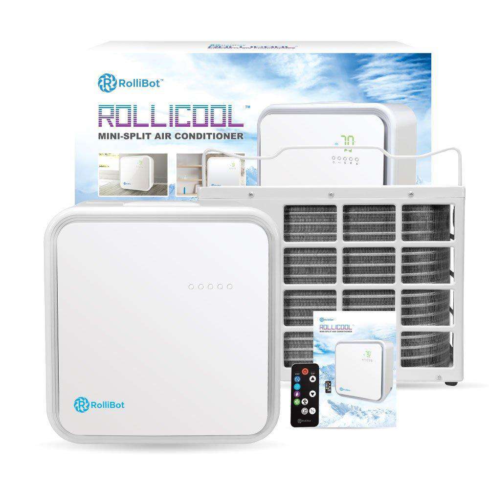 Rollibot Rollicool P800 10000 BTU Smart Alexa Enabled Lightweight Portable Mini Split Air Conditioner with Dehumidifier and Fan New
