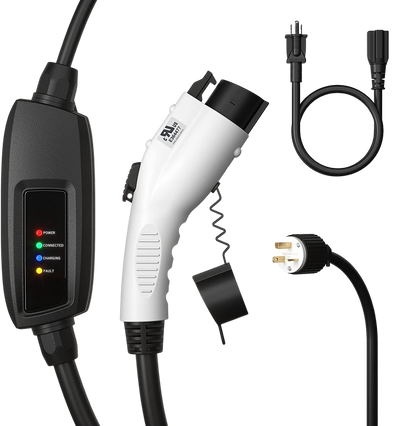 Megear Level 1 and 2 100V/240V 16A 25ft Portable EVSE EV Charging Station New