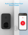 U-Tec U-BOLT-PRO-WIFI 6-in-1 Bluetooth Enabled Fingerprint and Keypad Smart Deadbolt Door Lock Black and Silver New