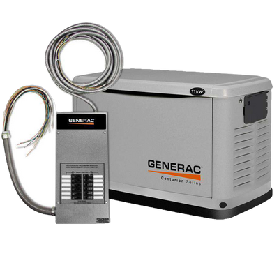 Generac 6437 11kW Guardian LP/NG Standby Generator with Smart Transfer Switch New