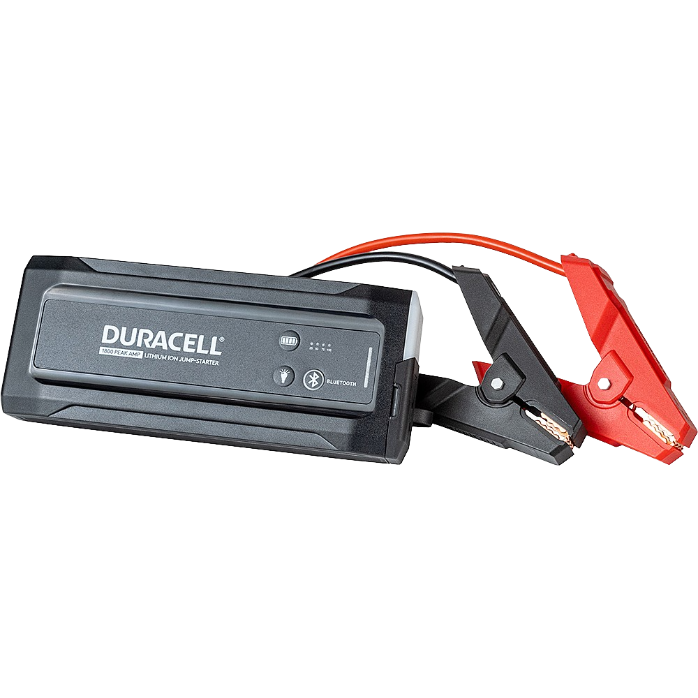 Duracell DRLJS180B Bluetooth Enabled Lithium-Ion 1800A Portable Jump Starter with USB Power Bank and Flashlight New