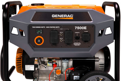 Generac 7718 7500E Generator 7500W/9400W Electric Start Gas Manufactur ...