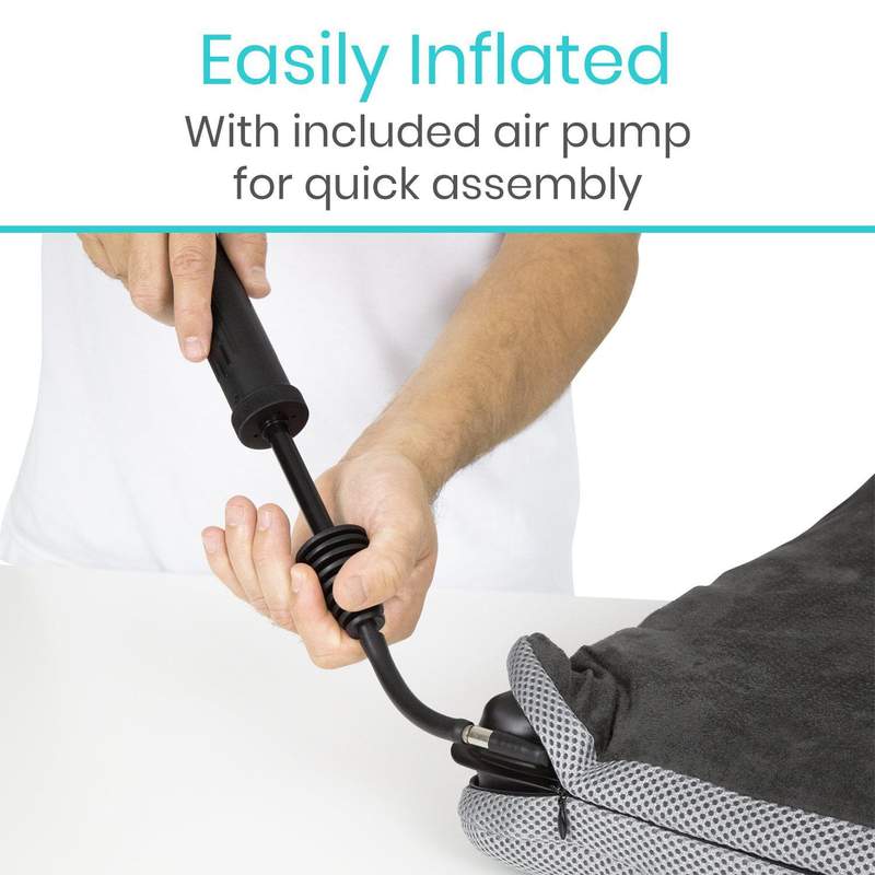 Air Inflatable Seat Wheelchair Cushion Makes Any Seat Comfortable,Wheelchair Air Cushion, Adjustable Firmness & Easy Inflation for Travel, Pressure