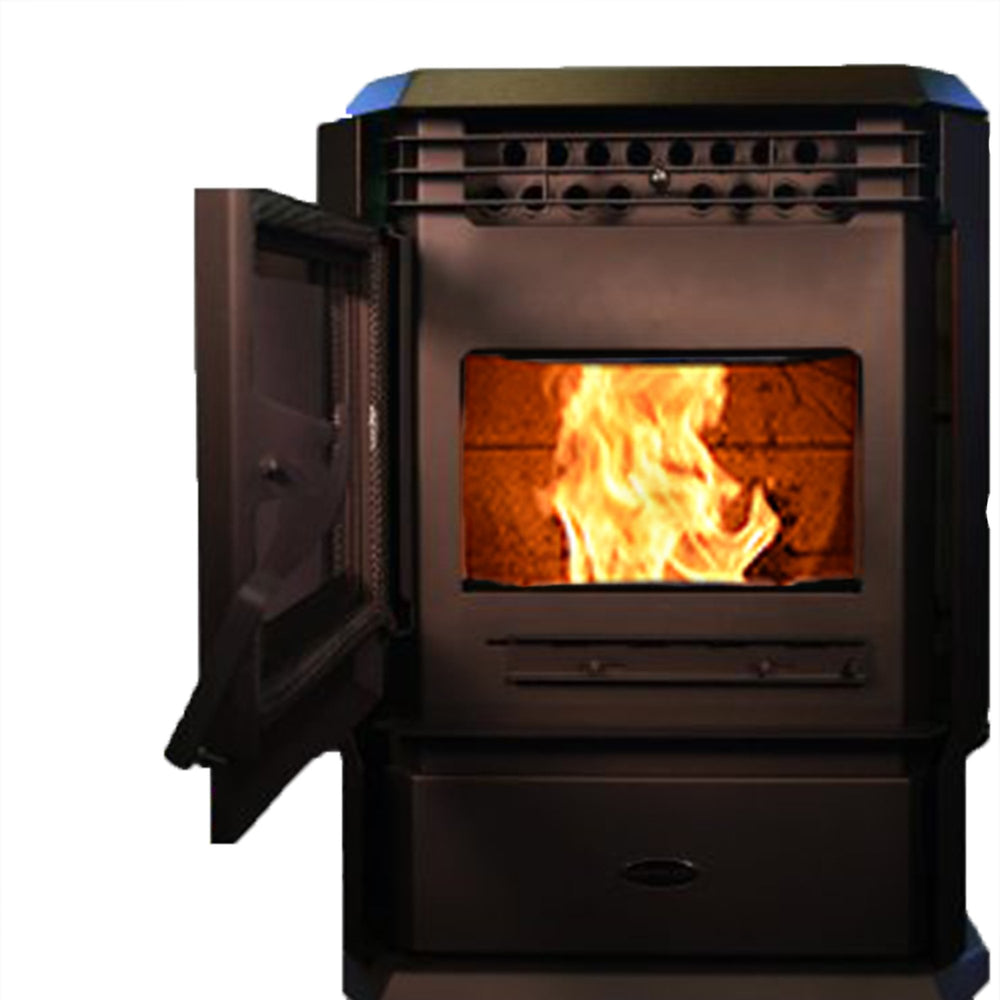 ComfortBilt HP61 3,000 sq. ft. EPA Certified Pellet Stove with Auto Ignition 51lb Hopper Brown New