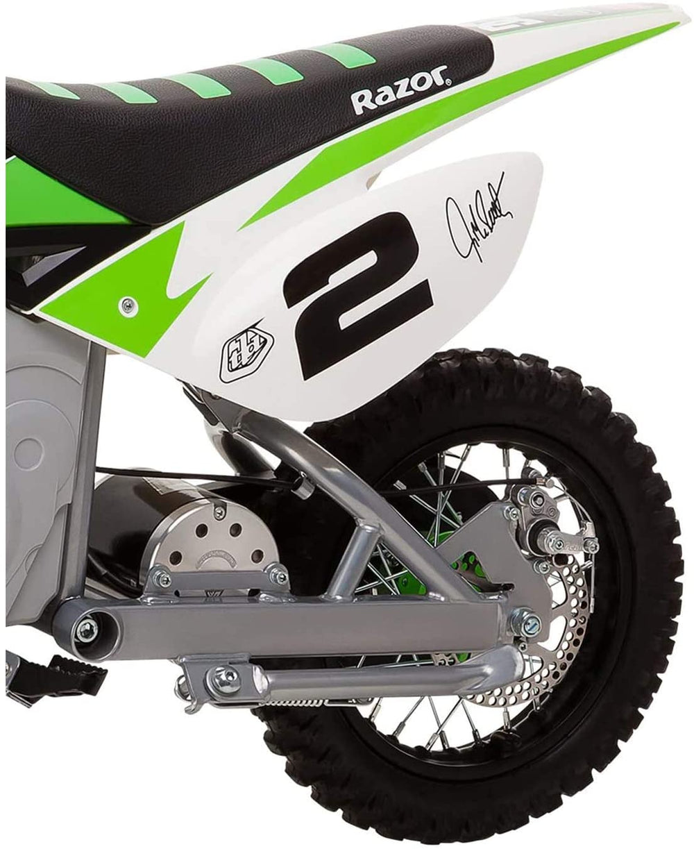 Razor SX500 Dirt Rocket McGrath Up To 40 Minute Run Time 15 MPH Electric Motocross Dirt Bike Green New
