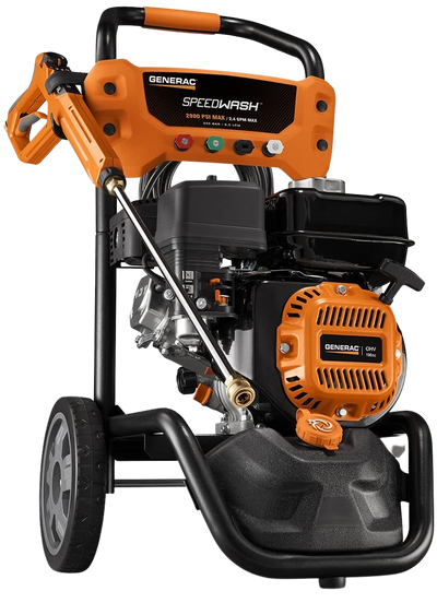 Generac Speedwash 2900 PSI 2.4 GPM Recoil Start Gas Pressure Washer Kit with Attachments 6882 New