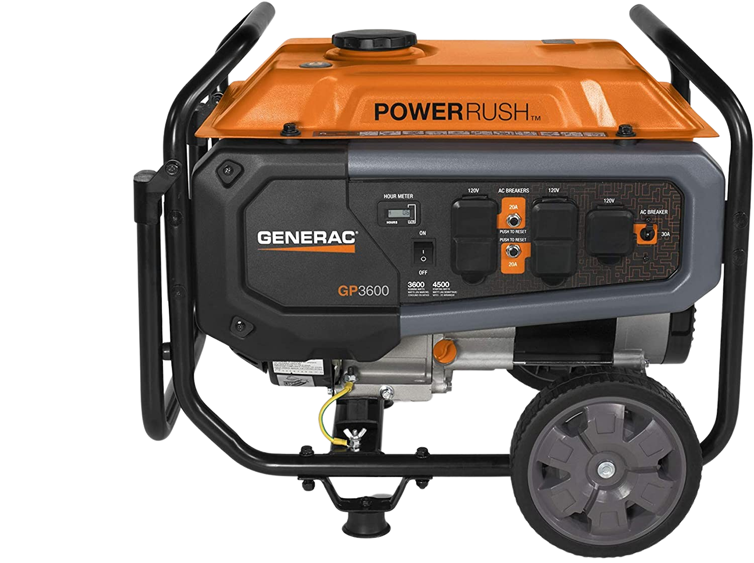 Generac GP3600 3600W/4500W Portable CARB Gas Generator Manufacturer RFB